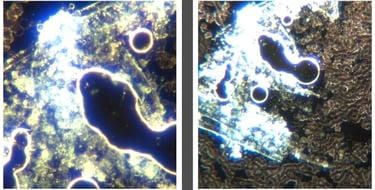 Image: extensive hydrogel/ advanced nanotechnology construction site with multiple spheres as self-a