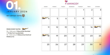 LGBTQIA+ 2026 key event dates JAN 2026