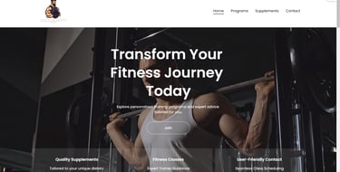 Fitness website for Power House Gym developed by Suvarna Visions