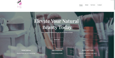 Ladies salon website for Beauty Secrets in Vijayawada by Suvarna Visions