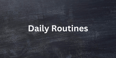 1st year middle school Unit 2 daily routines