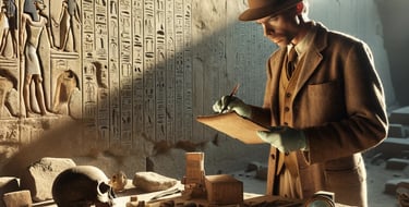 a man in a hat and coat jacket holding a piece of paper