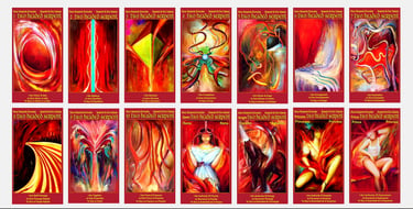 Manor arcana tarot cards spiritual energy suit Two Headed Serpents