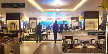 مراحل تنفيذ مطعم من أعمال مكتب كريتف