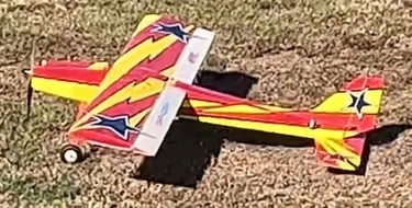 Doug R High Wing red yellow 2 flights