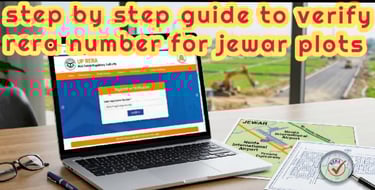 step by step guide to verify rera number for jewar plots