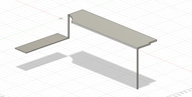 Croquis d’un meuble sur mesure, création artisanale à Marseille.