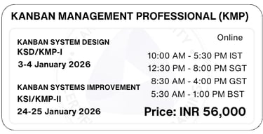 Kanban Management Professional KMP Training Kanban University