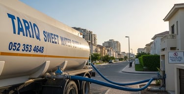 water tanker supply sweet water in dubai villa
