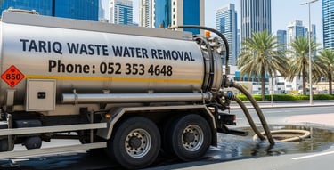 a waster water tanker remove