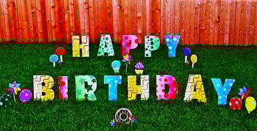 Happy Birthday Yard Displays