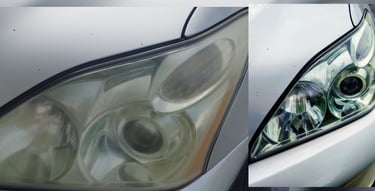 headlight cleaner, headlight polish, headlight restore, mobile headlight restoration LA SFV Van Nuys