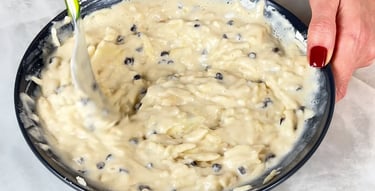 Add the extras like chocolate chips