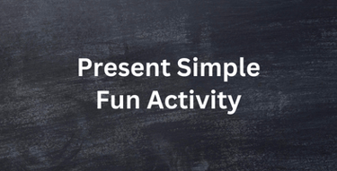1st year middle school Unit 3 present simple activity