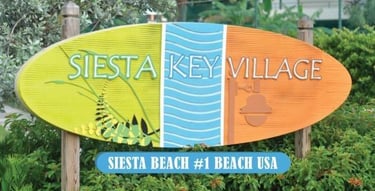 siesta key village sign