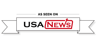 As seen on USA News badge on a white ribbon banner for media recognition and press features.
