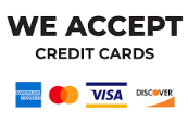 we accept all major credit cards
