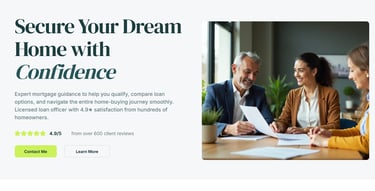 Below are example website styles created for different types of local and professional businesses