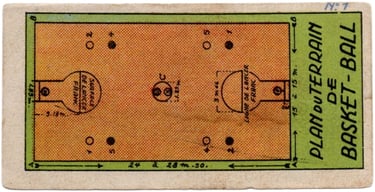 1930s Jacques Chocolat Les Sports Illustres Serie S Type 1 1933 Belgium Basketball Card #1