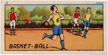 1930s Jacques Chocolat Les Sports Illustres Serie S Type 1 1933 Belgium Basketball Card #10