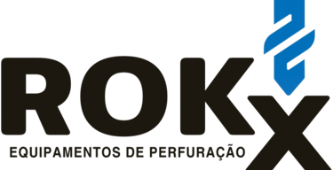A logo da marca ROKX, que é fabricante de perfuratrizes de alta performance e confiabilidade.