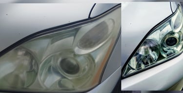headlight cleaner, headlight polish, headlight restore, mobile headlight restoration LA SFV Van Nuys