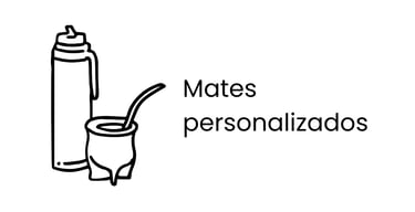 Mates personalizados grabados con logo para regalos empresariales tradicionales.