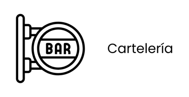 Cartelería exterior e interior a medida con logo de marca y diseño corporativo.