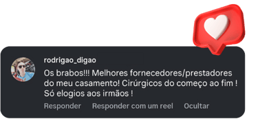Depoimento de cliente satisfeito com serviço open bar Lab Bar