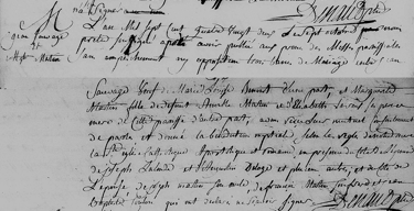 Marriage of Jans Sauvage & Marguerite Martin