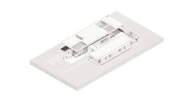 Maqueta virtual 3D, de una casa en proceso de diseño. Arquitectura con Sentido.