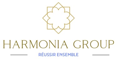 a logo for harmony group