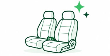Icône nettoyage sièges auto et poussettes SLJ Solution