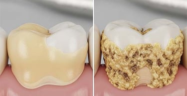 Différences entre plaque dentaire et tartre hygiene-precision.com