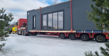 modulinis namas negabaritinis transportas