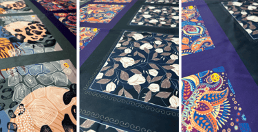 Custom Pocket Square and scarf prints on Satin fabric