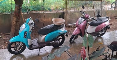 scooters to be rented out after they have been washed ;-)