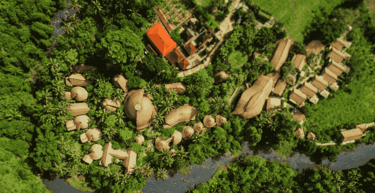 Fivelements in Bali aerial view