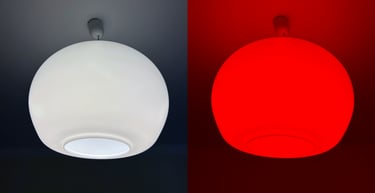before and after using byeBlue blue light blocking night glasses by Snoozora