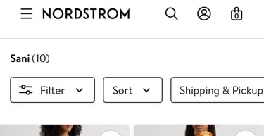 Nordstrom x Sani launch; first South Asian brand, 78% sell-through in first month.