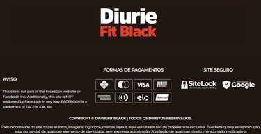 Rodapé Diurie fit black