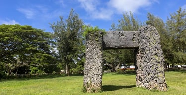  foto da Ha'amonga 'a Maui monumento megalítico em tonga