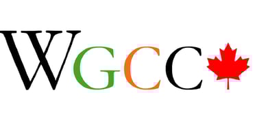 Walsh Green Climber Canada logo features the letters 'WGCC' and the maple flag