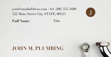 Modern business card branding by OMW Digital Services