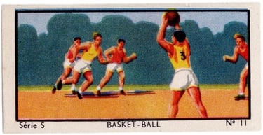 1933 Jacques Chocolat Les Sports Illustres Type 2 #11 Passe a deux mains