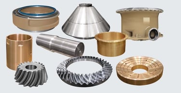 OEM Crusher Wear Parts and Liners - Mantle, Concave, Gear, Shaft, Eccentric Shaft