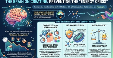 Benefit of creatine infographic