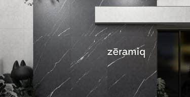 Fachada de quinta de lujo revestida de porcelanatos monoliticos por Zeramiq