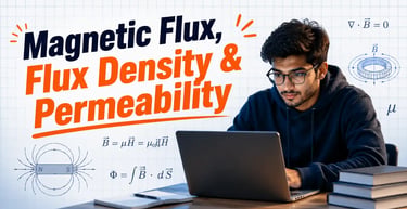 Magnetic Flux Density and permeability explained with magnetic field equations and EM Theory concept