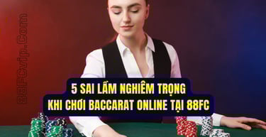 5 sai lầm nghiêm trọng khi chơi baccarat online tại 88fc
